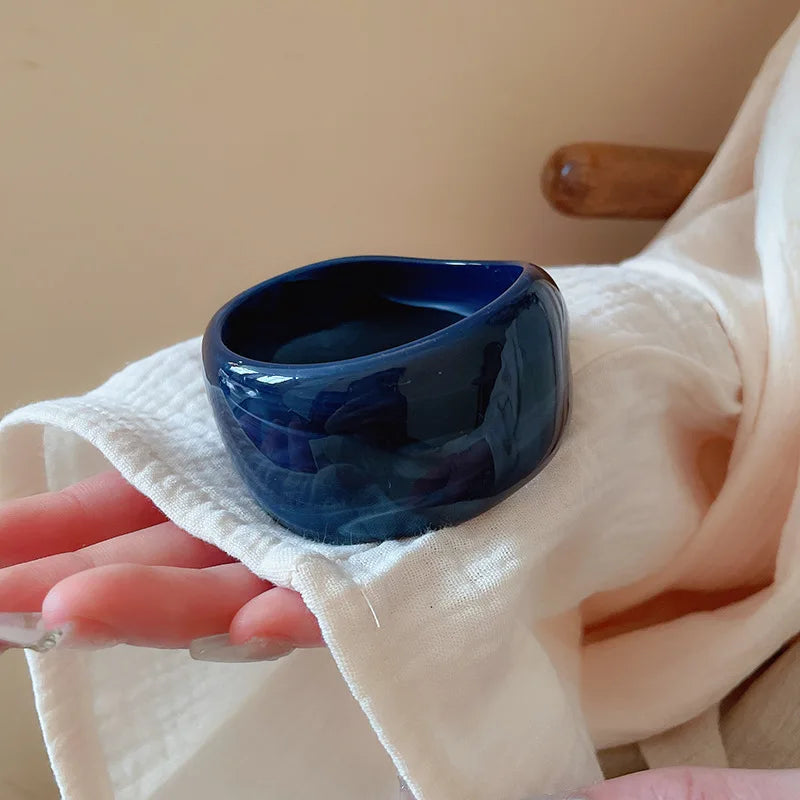Boho Groove Bangle Dark Blue