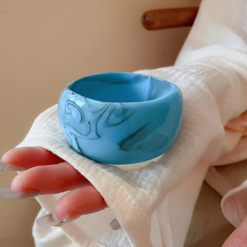 Boho Groove Bangle Light Blue