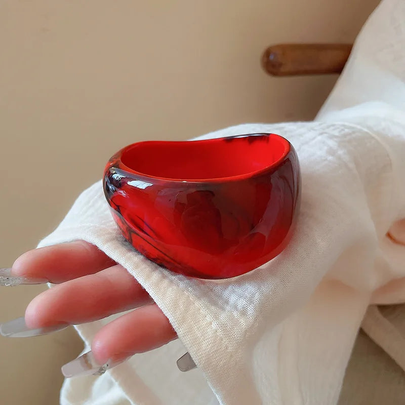 Boho Groove Bangle Red