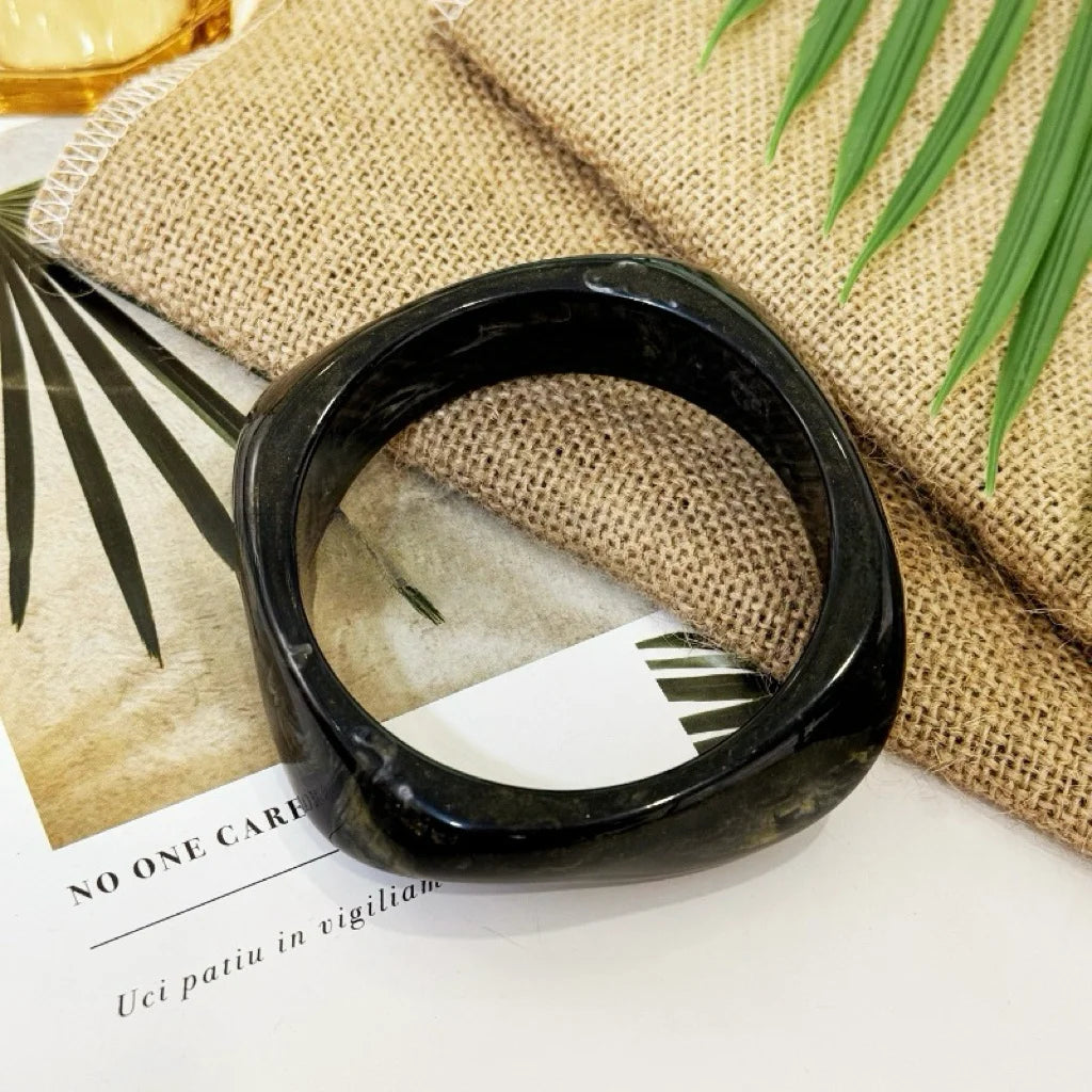 Chisel Chic Bangle Black
