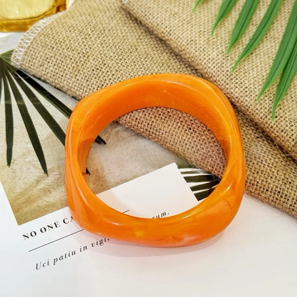 Chisel Chic Bangle Orange