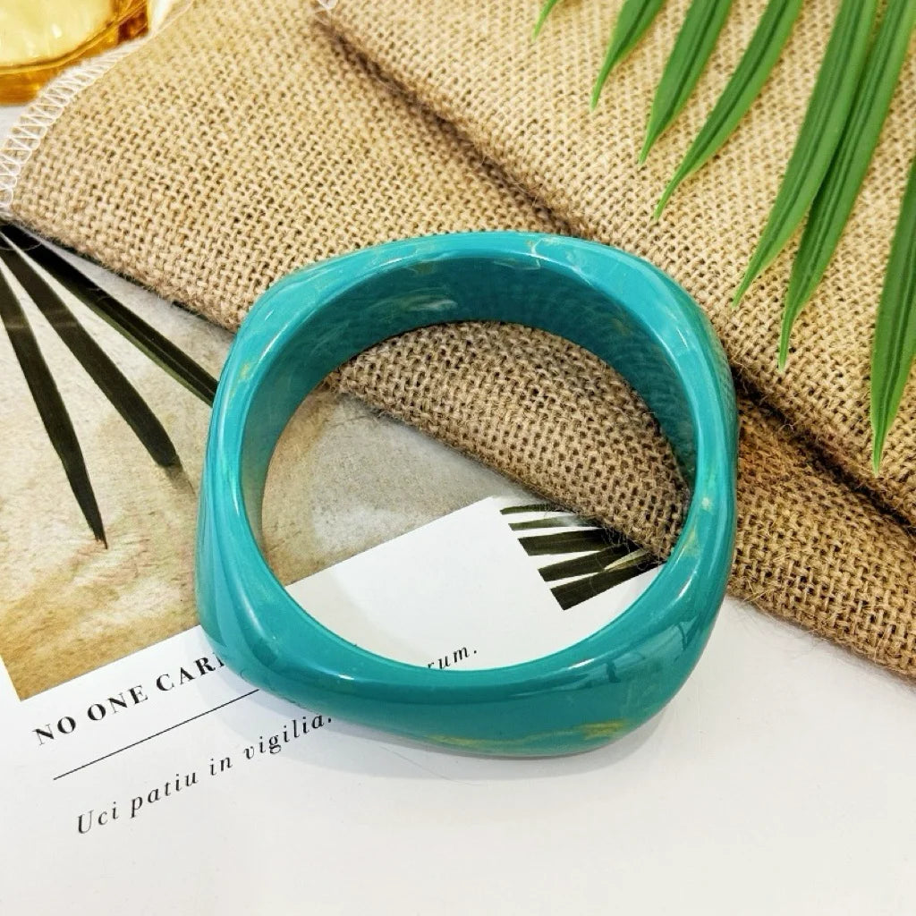 Chisel Chic Bangle Teal