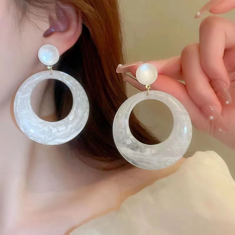 Frosted Orbit Hoops - hello baabs