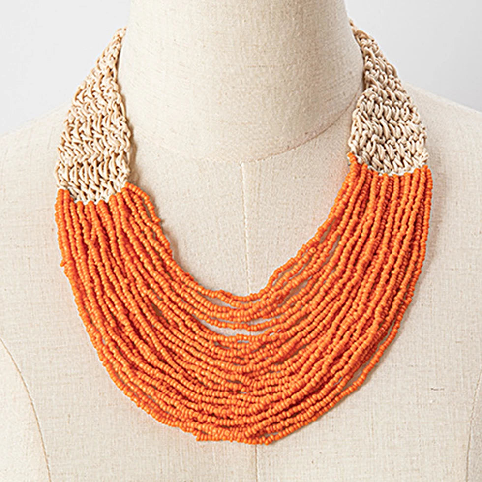 Luna Layers Necklace Orange
