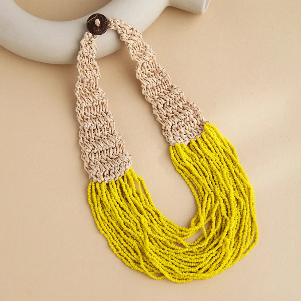 Luna Layers Necklace Yellow