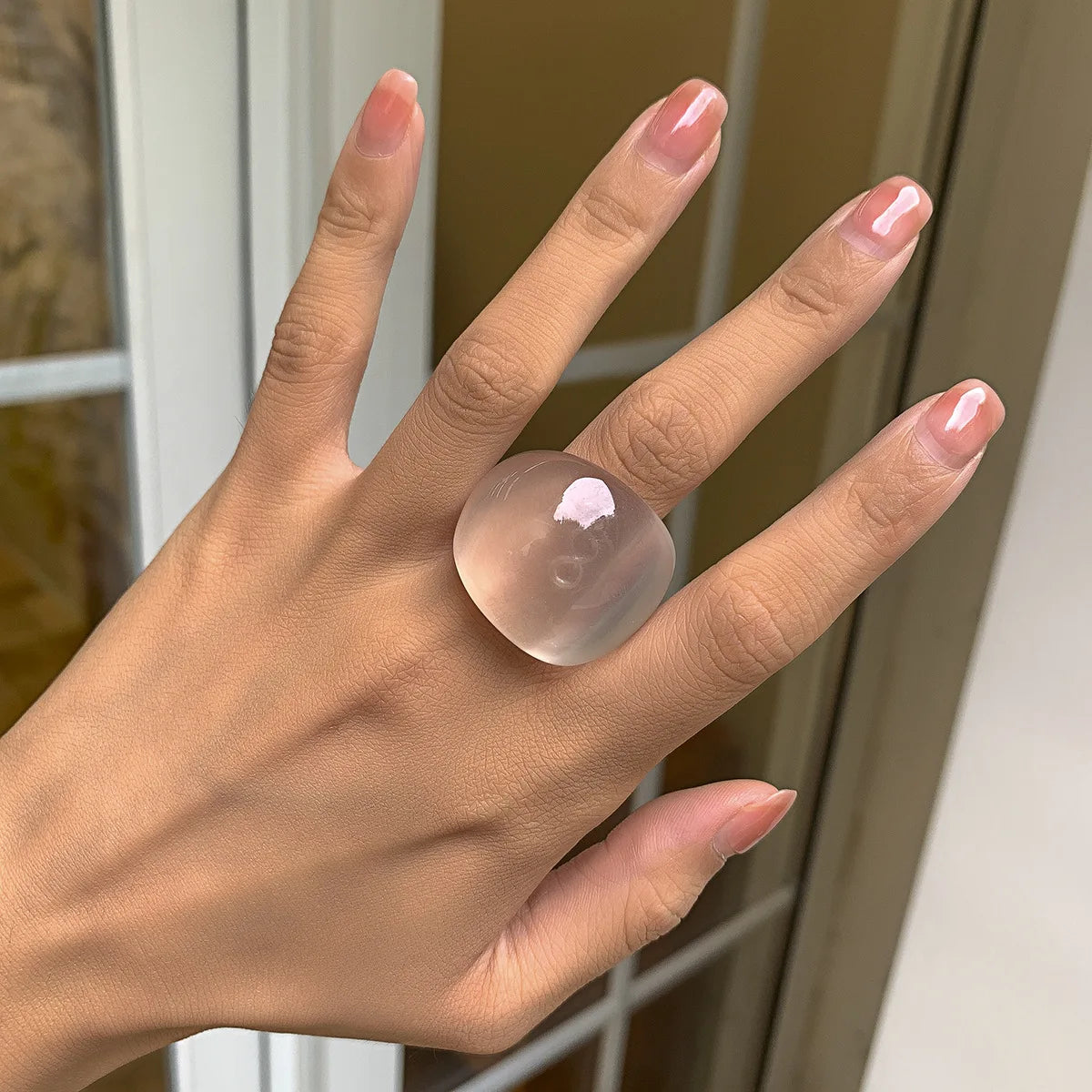 Punk Pop Ring Clear