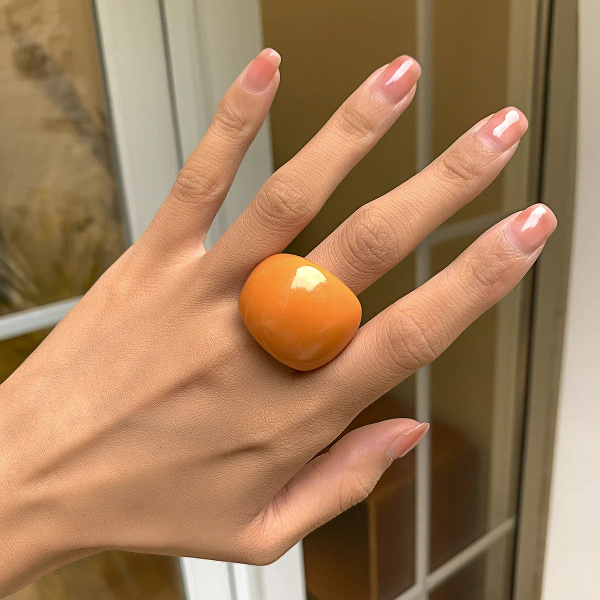 Punk Pop Ring Orange