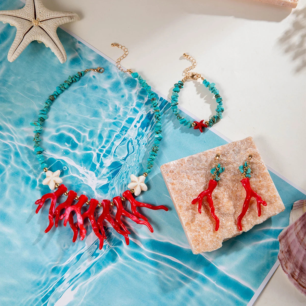 Rhapsody Reef Set (necklace, bracelet and earrings set)