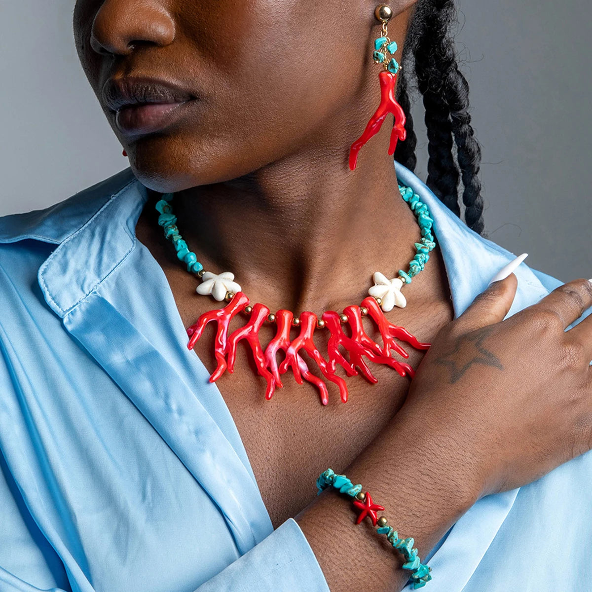 Rhapsody Reef Set (necklace, bracelet and earrings set)
