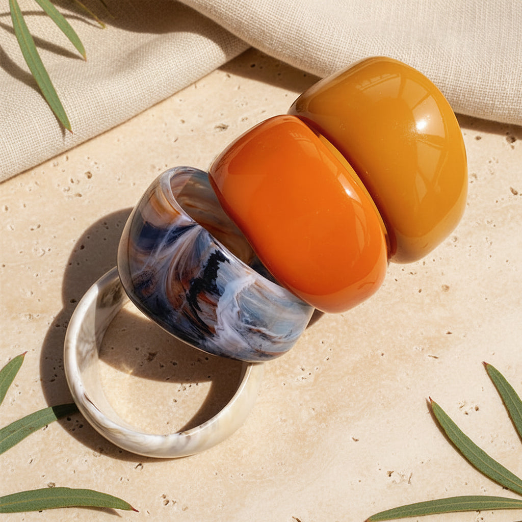 2.44-2.46" Diameter SMALL: AuraMax Bangles - 20 colors - Hello Baabs