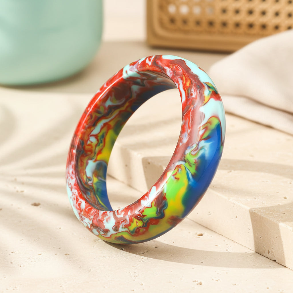 2.44" Diameter SMALL: Lucid Loop Bangle - 11 colors - Hello Baabs