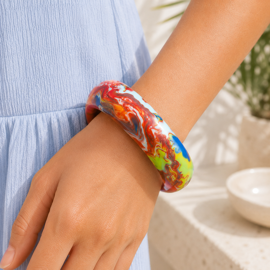 2.44" Diameter SMALL: Lucid Loop Bangle - 11 colors - Hello Baabs