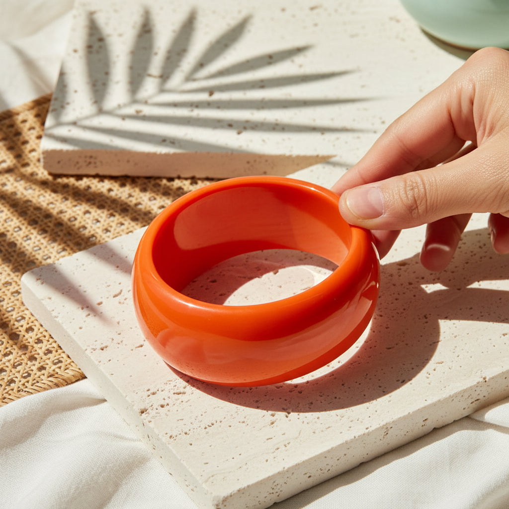 2.44" Diameter SMALL: Retro Flashback Bangle - 6 colors - Hello Baabs