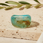 2.48" Diameter SMALL: Obsidian Wave Bangle - 5 colors - Hello Baabs