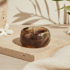 2.48" Diameter SMALL: Obsidian Wave Bangle - 5 colors - Hello Baabs