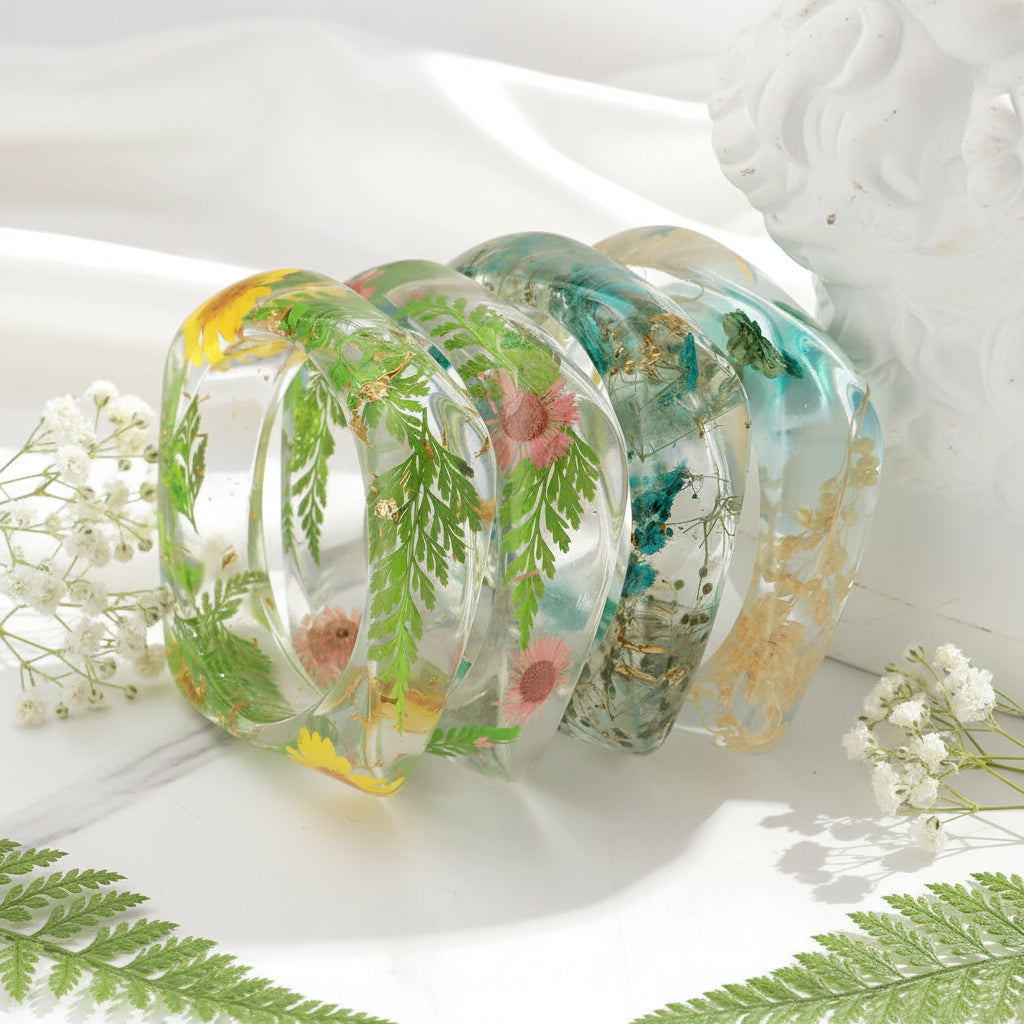 2.50" Diameter: Botanical Breeze Bangle - 7 colors - Hello Baabs