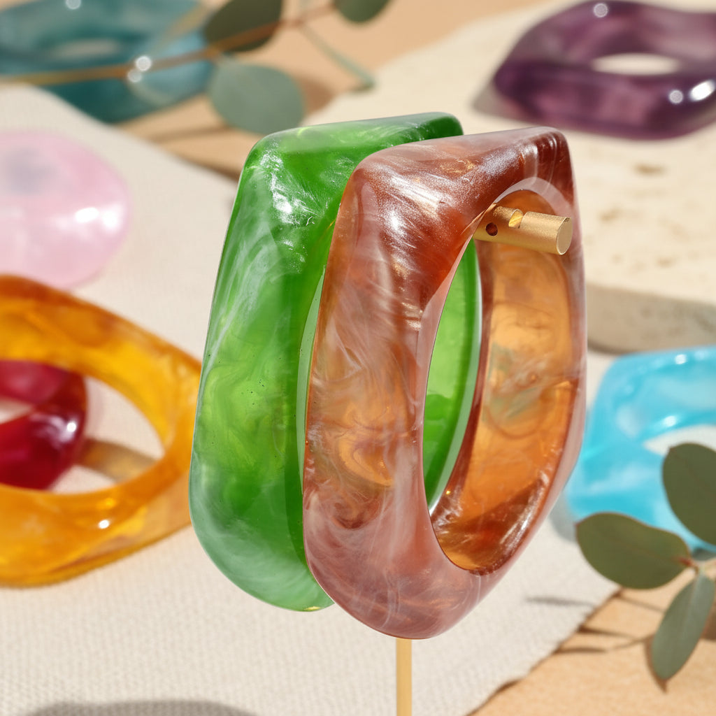 2.50" Diameter: Chisel Glow Bangle - 9 colors - Hello Baabs