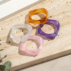 2.50" Diameter: Chisel Glow Bangle - 9 colors - Hello Baabs