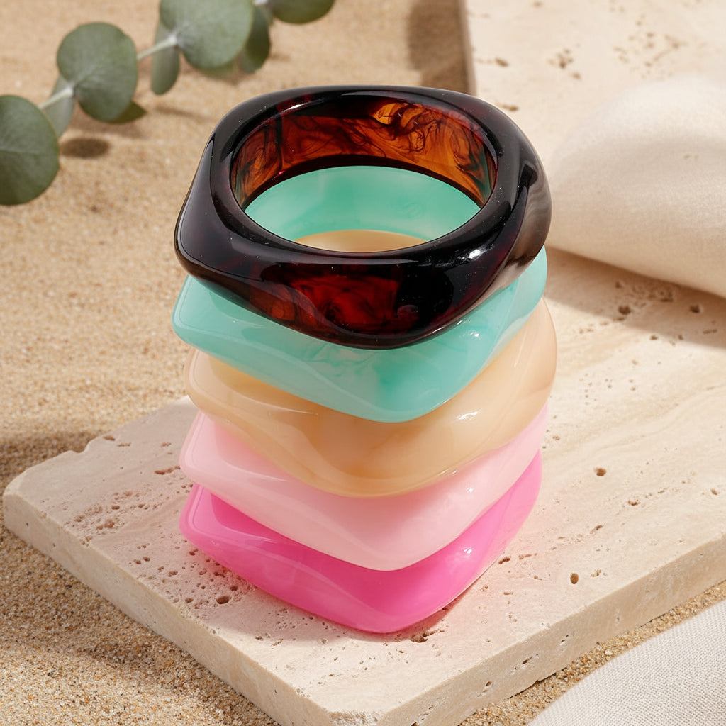 2.50" Diameter: Eclectic Pop Bangle - 13 colors - Hello Baabs