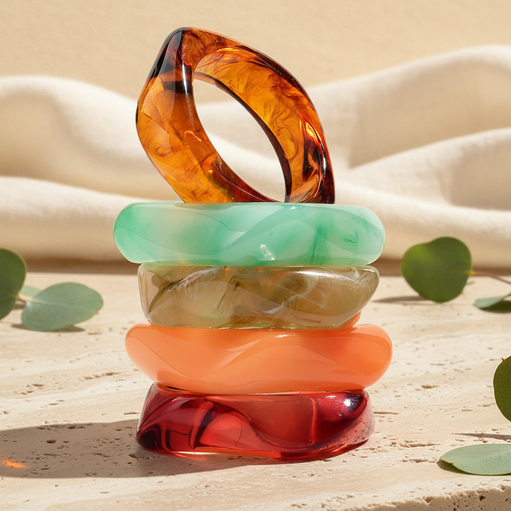 2.50" Diameter: Eclectic Pop Bangle - 13 colors - Hello Baabs