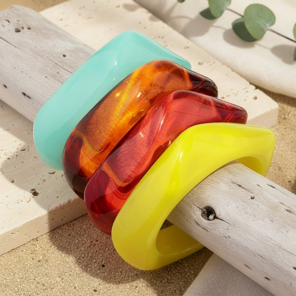 2.50" Diameter: Eclectic Pop Bangle - 13 colors - Hello Baabs