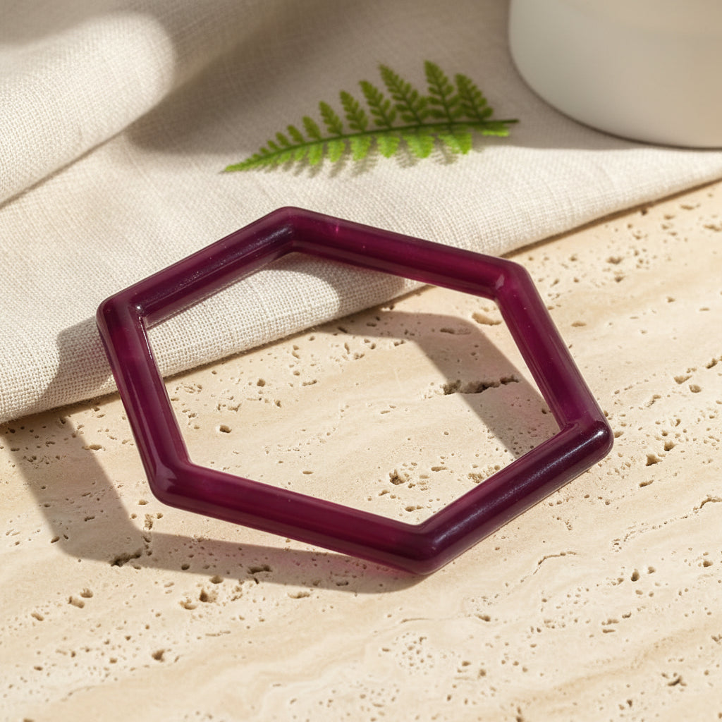 2.50" Diameter: Hex Appeal Bangle - 8 colors - Hello Baabs