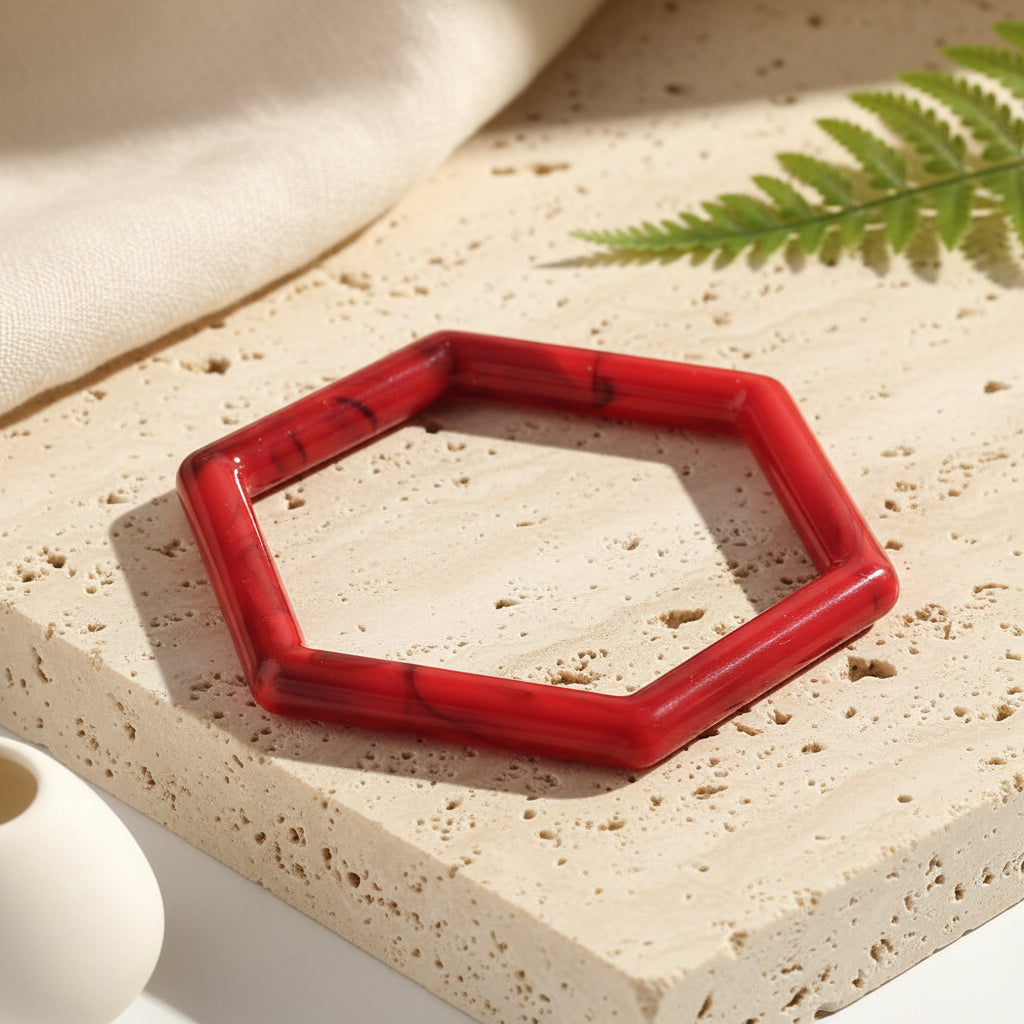 2.50" Diameter: Hex Appeal Bangle - 8 colors - Hello Baabs