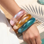 2.50" Diameter: Iridescent Edge Bangles - 8 colors - Hello Baabs