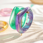 2.50" Diameter: Iridescent Edge Bangles - 8 colors - Hello Baabs