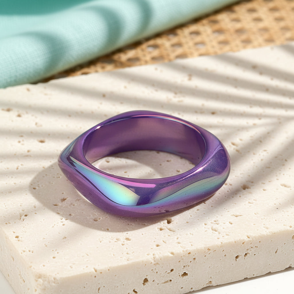 2.50" Diameter: Iridescent Edge Bangles - 8 colors - Hello Baabs