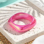 2.50" Diameter: Iridescent Edge Bangles - 8 colors - Hello Baabs