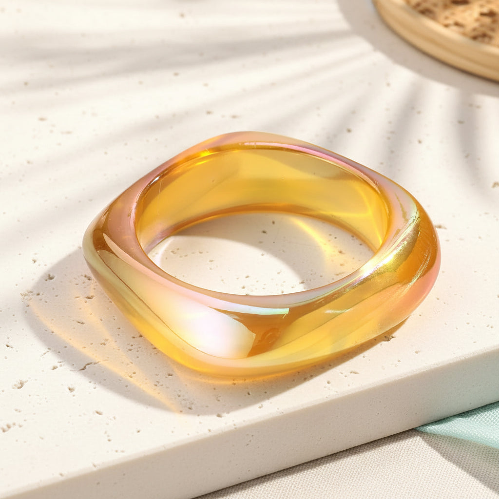 2.50" Diameter: Iridescent Edge Bangles - 8 colors - Hello Baabs