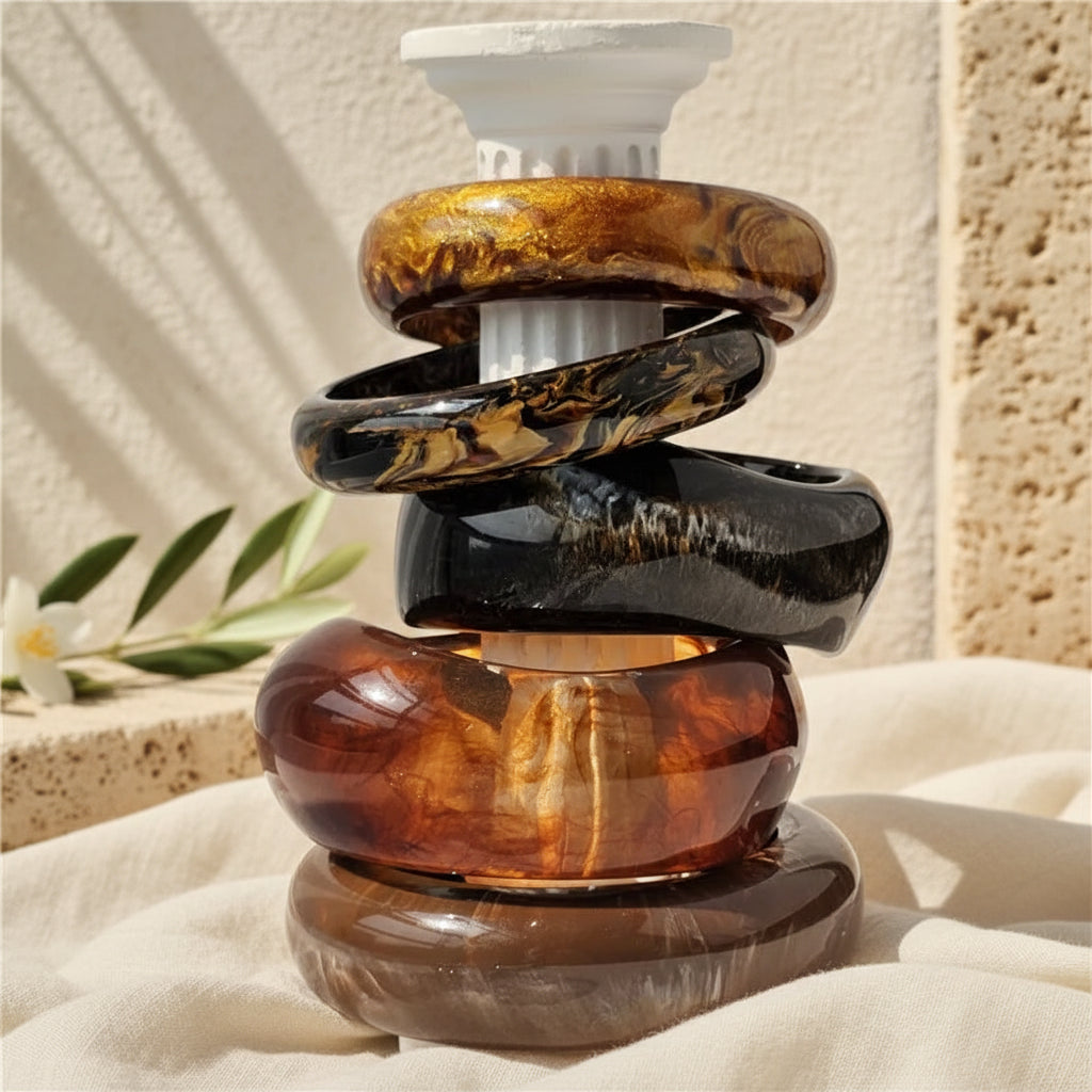 2.50" Diameter: Rooted Radiance Bangle - 5 colors - Hello Baabs