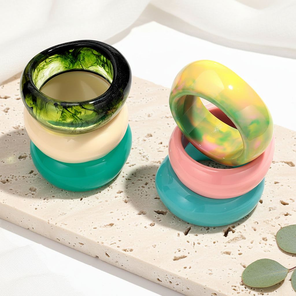 2.50" Diameter: Warped Vibe Bangle - 11 colors - Hello Baabs
