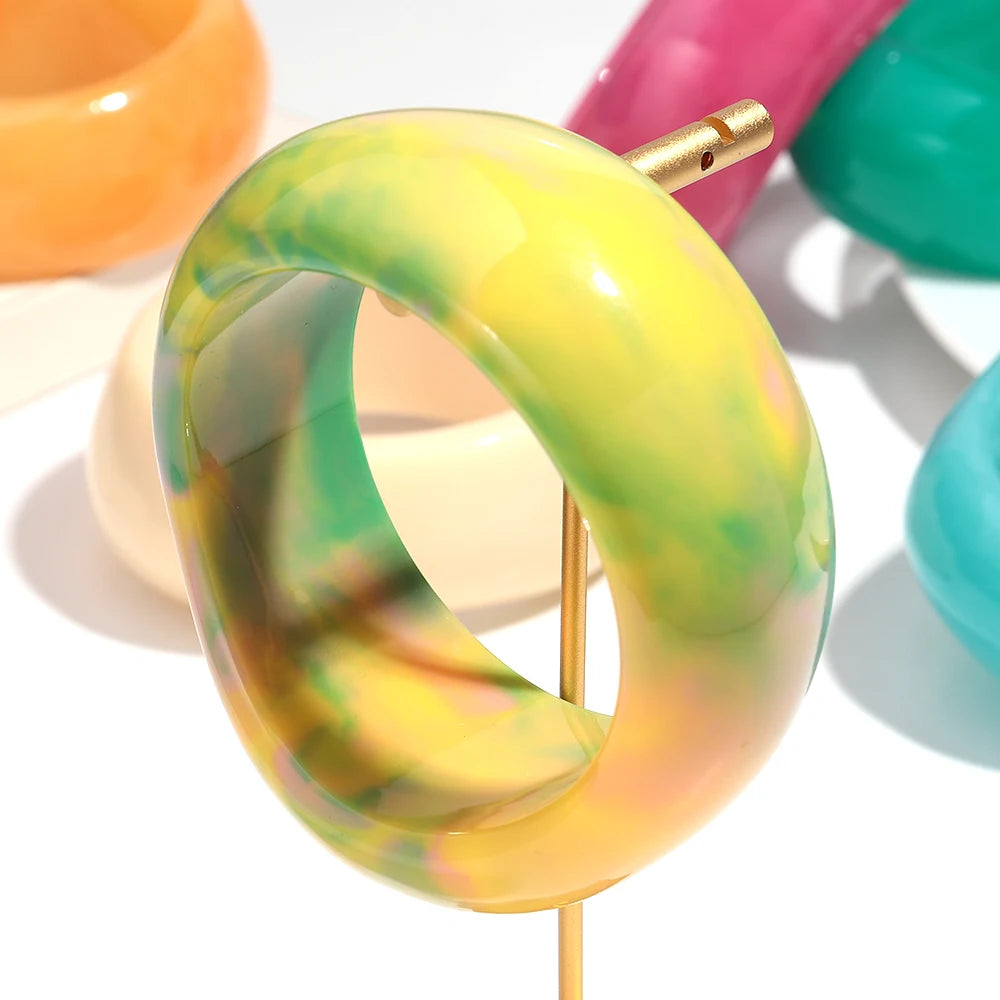 2.50" Diameter: Warped Vibe Bangle - 11 colors - Hello Baabs