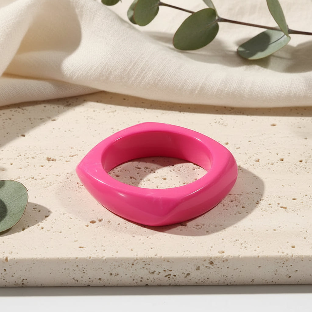 2.52" Diameter: Chisel Chic 2.0 Bangle - 12 colors - Hello Baabs