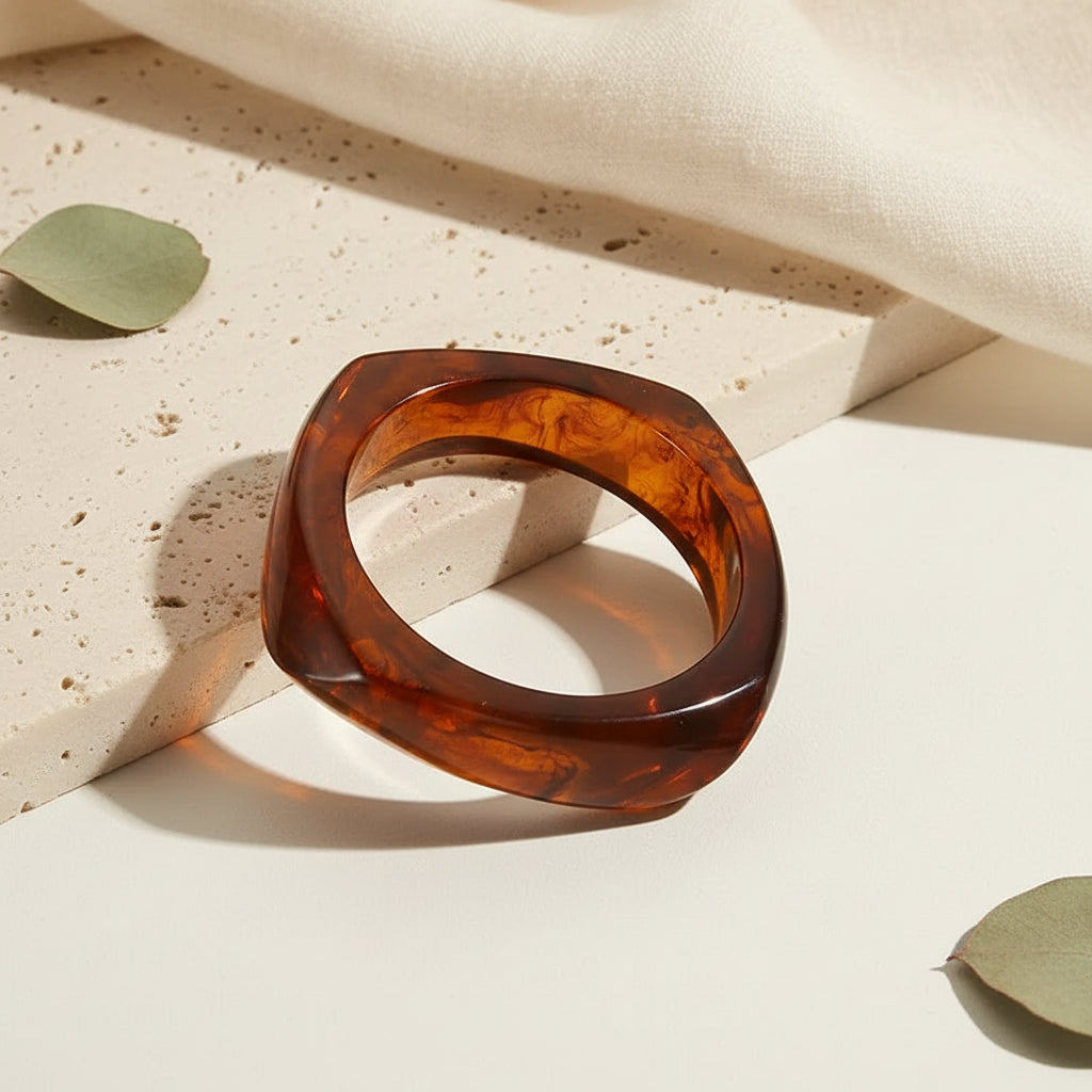2.52" Diameter: Chisel Chic 2.0 Bangle - 12 colors - Hello Baabs