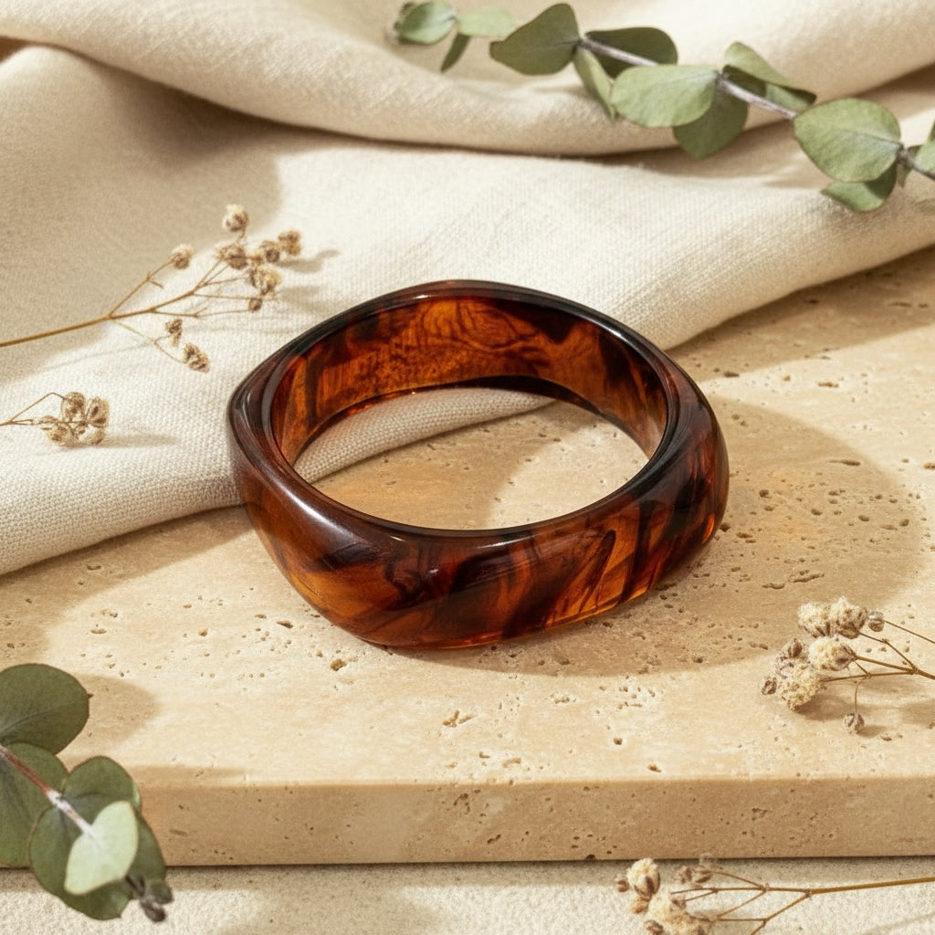 2.52" Diameter: Chisel Chic Bangle - 8 colors - Hello Baabs