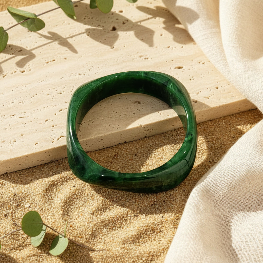 2.52" Diameter: Chisel Chic Bangle - 8 colors - Hello Baabs
