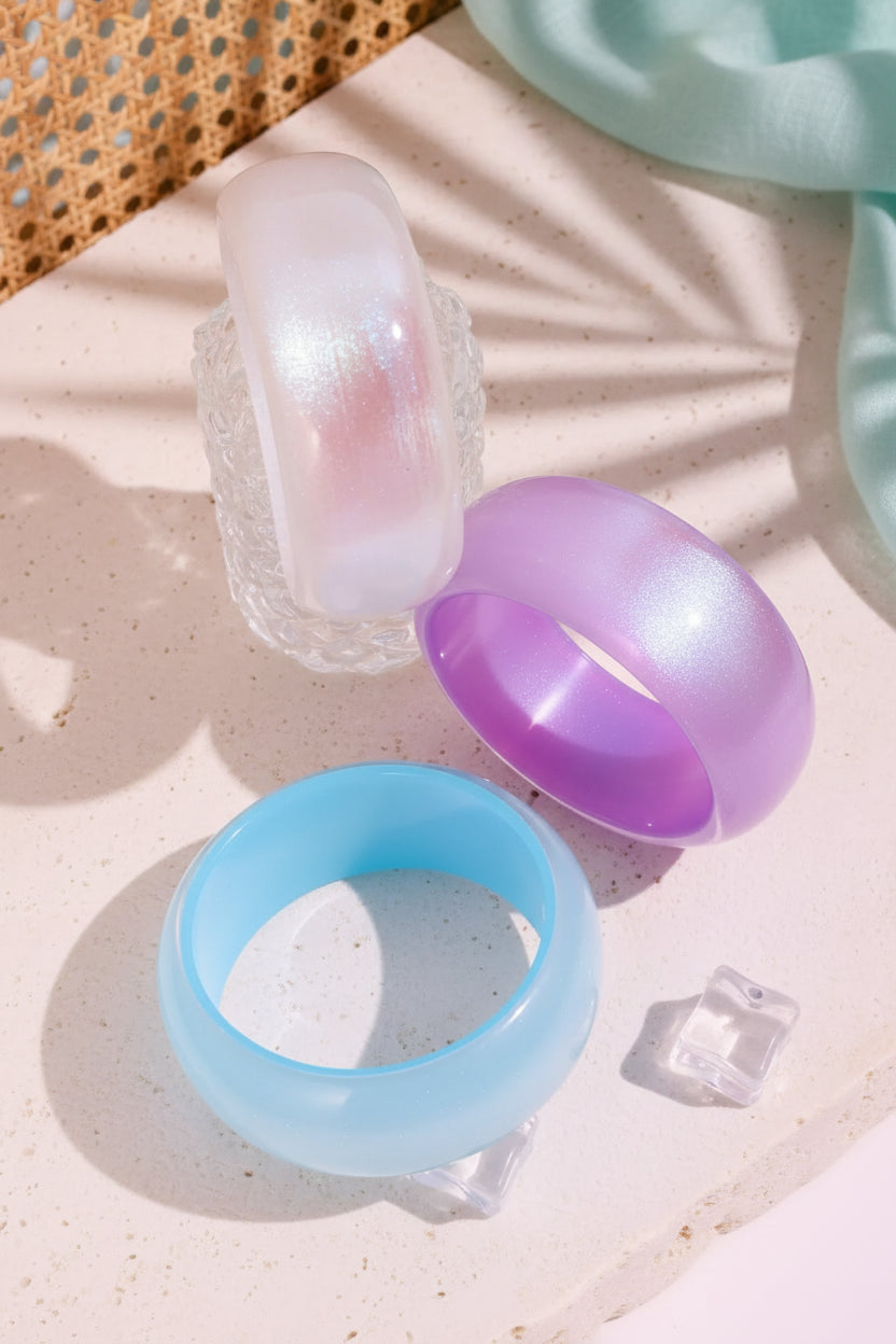 2.52" Diameter: Luster Loop Bangle - 3 colors - Hello Baabs