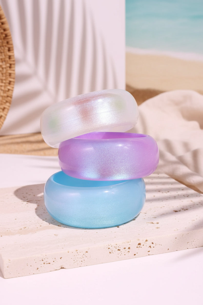 2.52" Diameter: Luster Loop Bangle - 3 colors - Hello Baabs