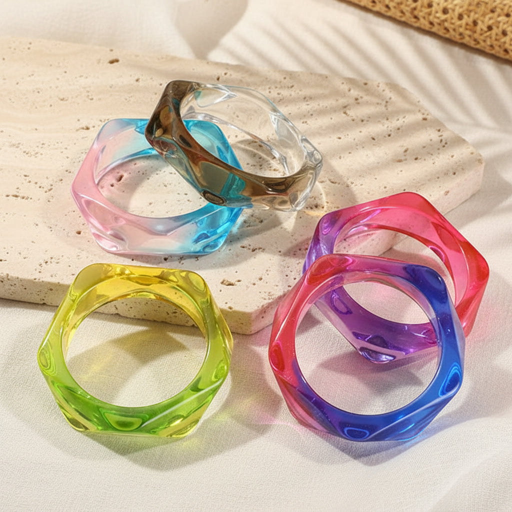 2.52" Diameter: Vivid Verve Bangles - 4 colors - Hello Baabs