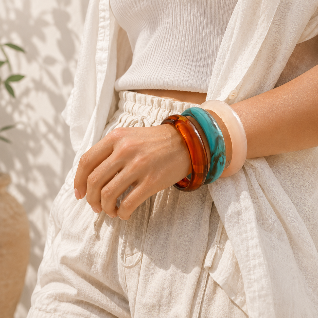 2.52" Diameter: Vivid Vibe Bangles - 3 colors - Hello Baabs