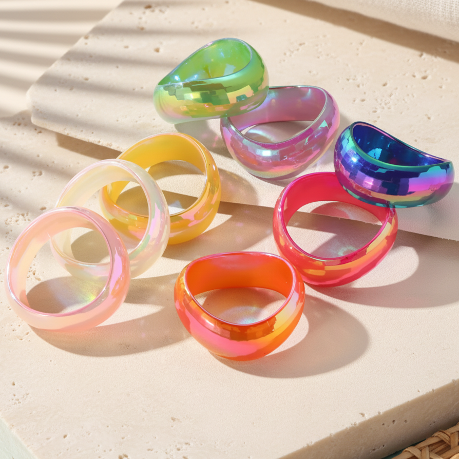 2.55" Diameter: Chaos & Color Bangle - 8 colors - Hello Baabs