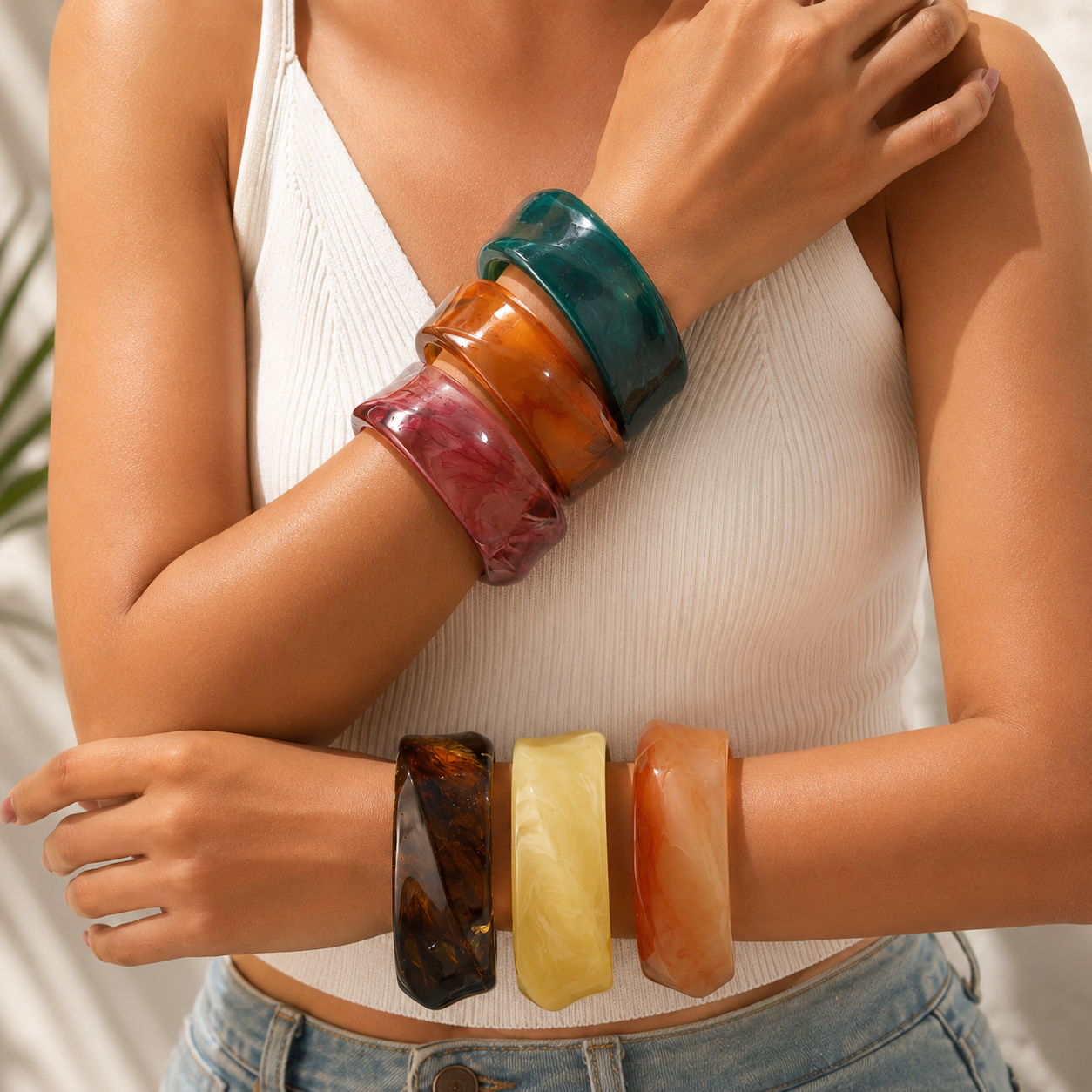 2.55" Diameter: Color Surge Bangle - 6 colors - Hello Baabs