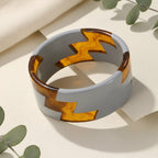 2.55" Diameter: Electric Zig Bangle - 8 colors - Hello Baabs