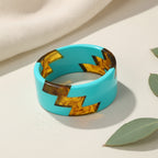 2.55" Diameter: Electric Zig Bangle - 8 colors - Hello Baabs