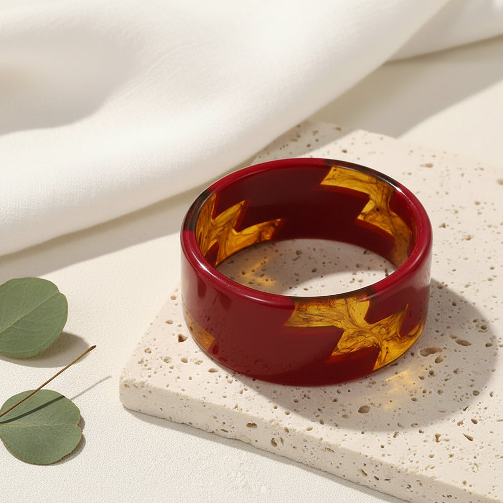 2.55" Diameter: Electric Zig Bangle - 8 colors - Hello Baabs