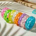 2.55" Diameter: Heart Burst Bangle - 8 colors - Hello Baabs
