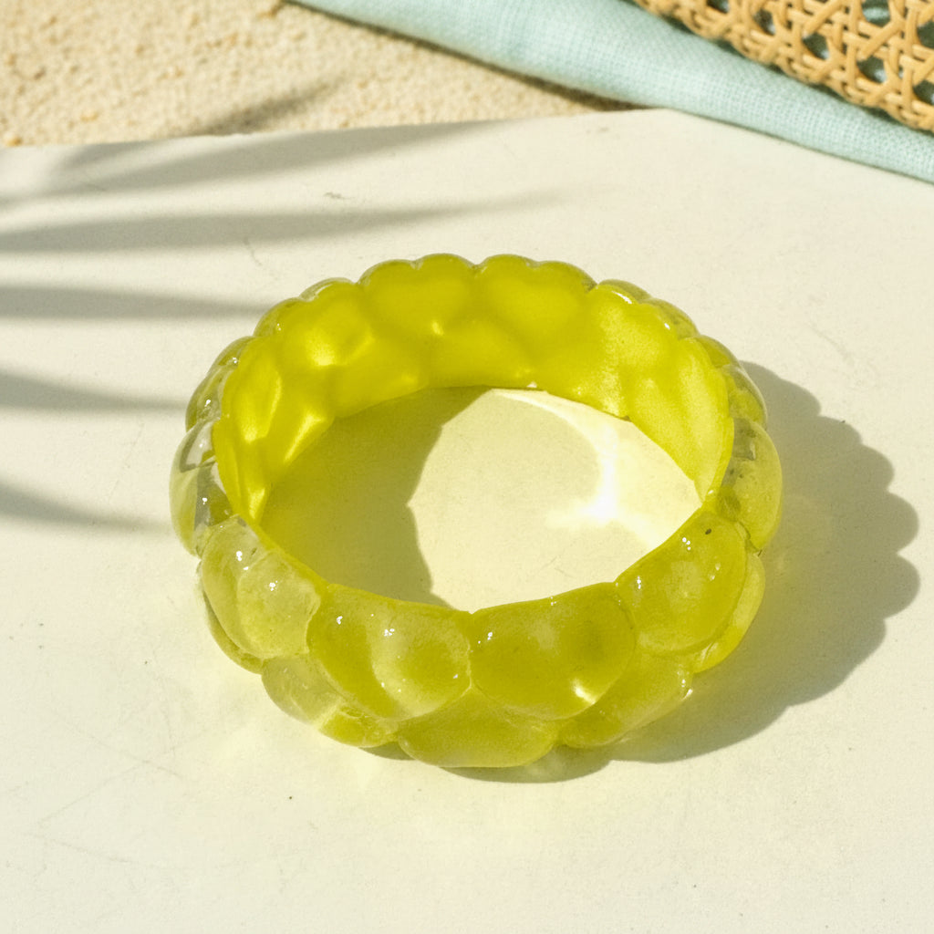 2.55" Diameter: Heart Burst Bangle - 8 colors - Hello Baabs